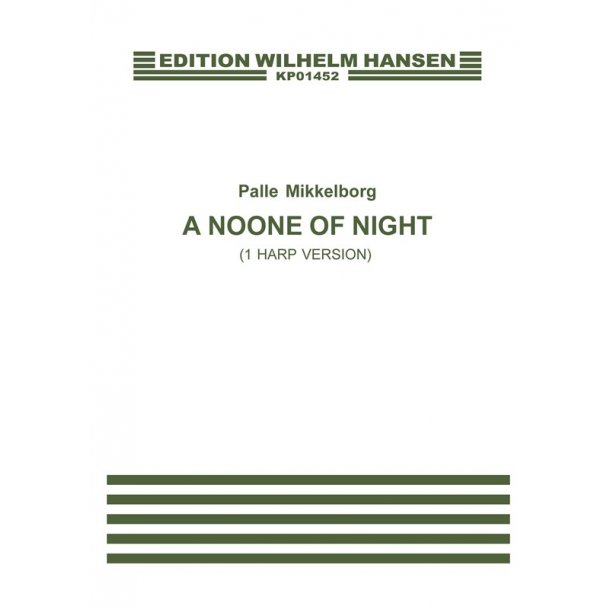 Palle Mikkelborg: A Noone Of Night (1 harp version) Harp part