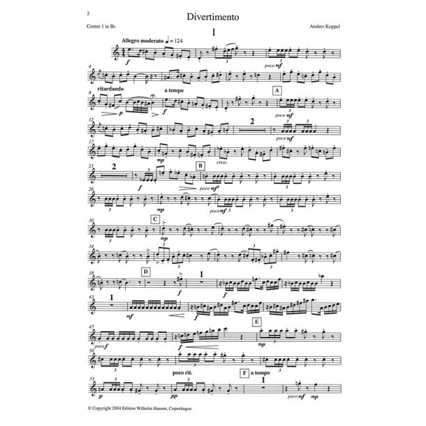 Divertimento For Brass Quintet