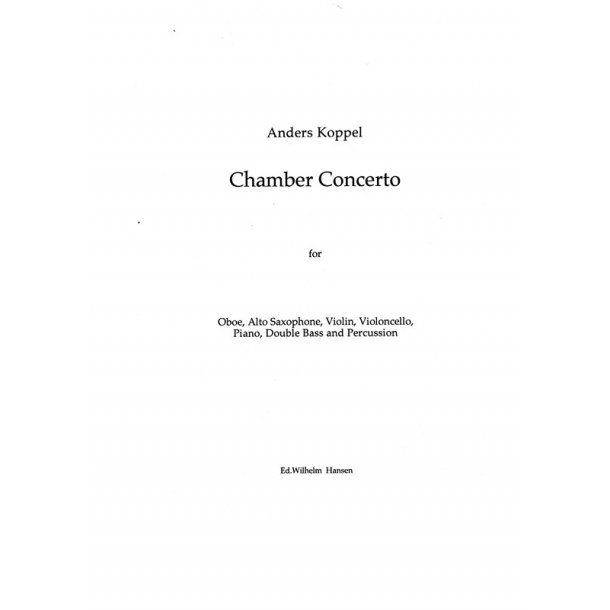 Koppel Chamber Concerto Cham Sc