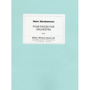 Hans Abrahamsen: Four Pieces For Orchestra