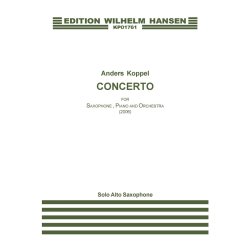 CONCERTO FOR SAXOPHONE, PIANO AND ORCHESTRA
