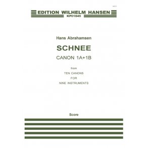 HANS ABRAHAMSEN SCHNEE, CANONS 1A+1B SC