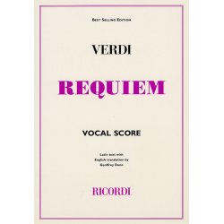 Giuseppe Verdi: Requiem (Ricordi Edition) - Vocal Score