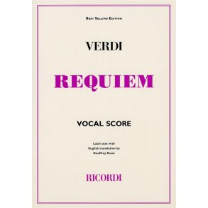 Giuseppe Verdi: Requiem (Ricordi Edition) - Vocal Score
