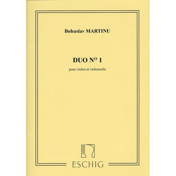 Bohuslav Martinu: Duo No.1