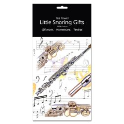 Little Snoring Gifts: Tea Towel (Flute)
