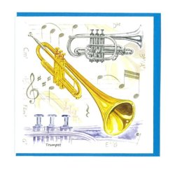 Little Snoring Gifts: Notelets Pack Of Five &ndash; Trumpet Design