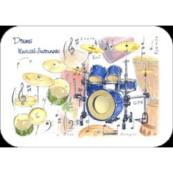 Little Snoring Gifts: Drum Placemat - Pack Of 4