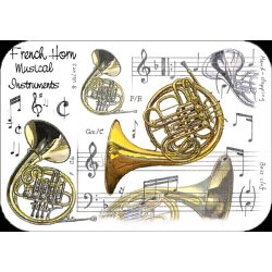 Little Snoring Gifts: French Horn Placemat - Pack Of 4