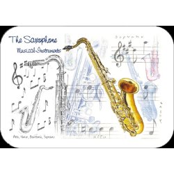 Little Snoring Gifts: Saxophone Placemat - Pack Of 4