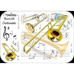 Little Snoring Gifts: Trombone Placemat - Pack Of 4