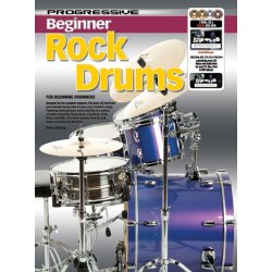 Prog Beginner Rock Drums Bk/Cd/2dvd