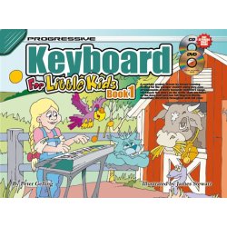 Prog Kbd Meth Lttle Kids 1 Bk/Cd/Dvd