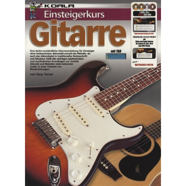Einsteigerkurs Gitarre Gtr Bk/Cd/Dvd