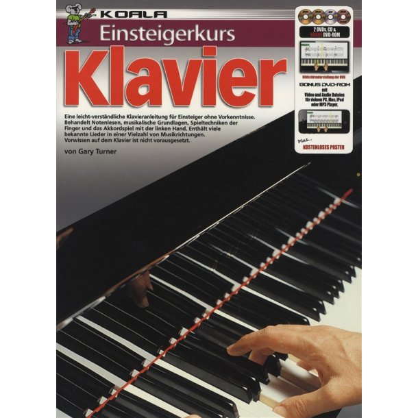 Einsteigerkurs Klavier Pf Bk/Cd/Dvd