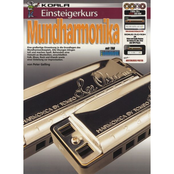 Einsteigerkurs Mundharmnka Bk/Cd/Dvd