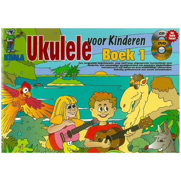 Ukulele Voor Kinderen: Boek 1 (Dutch) (Book/CD/DVD)
