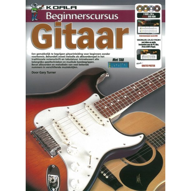 Beginnerscursus: Gitaar (Dutch) (Book/CD/2 DVDs/DVD-ROM)