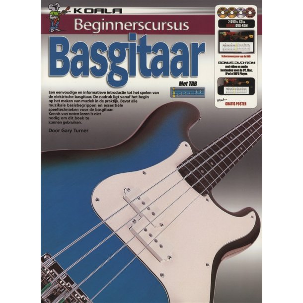 Beginnerscursus: Basgitaar (Dutch) (Book/CD/2 DVDs/DVD-ROM)