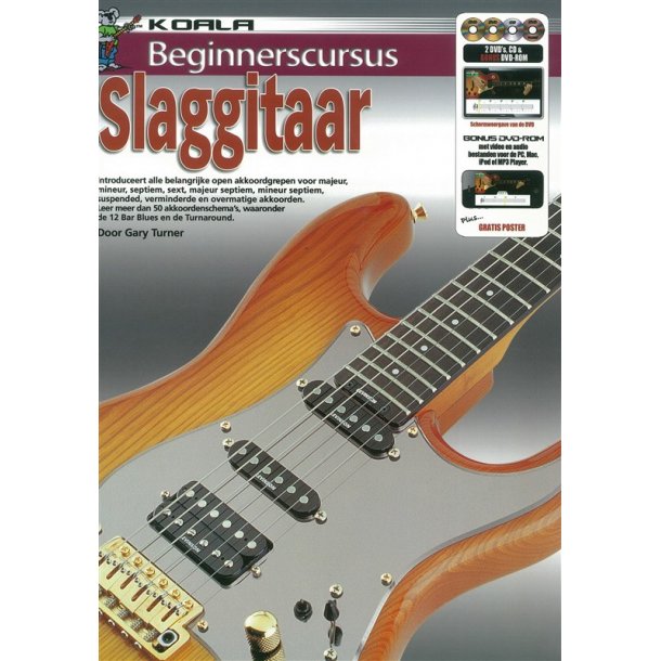 Gary Turner: Beginnerscursus Slaggitaar (Book/CD/2 DVDs/DVD-ROM)