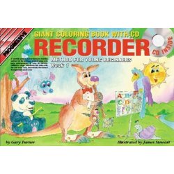 Progressive Recorder Method For Young Beginners: Book 1 - Giant Colouring Book (Book/CD/DVD)