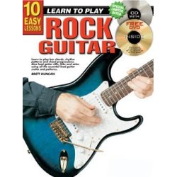 10 Easy Lessons: Learn To Play Rock Guitar (Book/CD/DVD)