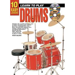 10 Easy Lessons Ltp Drums Bk/Cd/Dvd