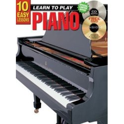 10 Easy Lessons: Learn To Play Piano (Book/CD/DVD)