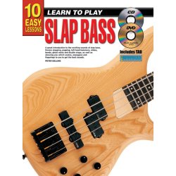 10 Easy Lessons Slap Bass Bk/Cd/Dvd