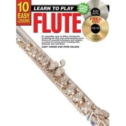 10 Easy Lessons: Flute (Book/CD/DVD)