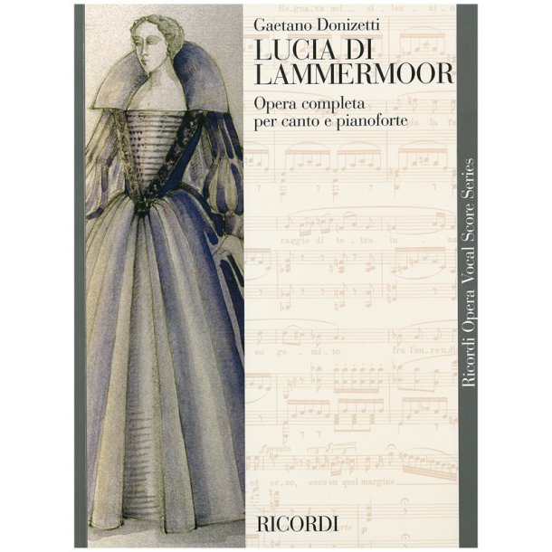 DONIZETTI LUCIA DI LAMMERMOOR ITALIAN VOCAL SCORE P/B