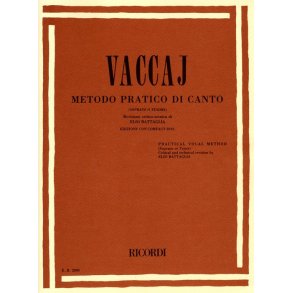 Nicola Vaccai: Practical Vocal Method (Mezzo-Soprano Baritone)