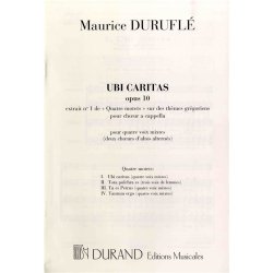 Maurice Durufle: Ubi Caritas - Quatre Motets No.1 (SATB)