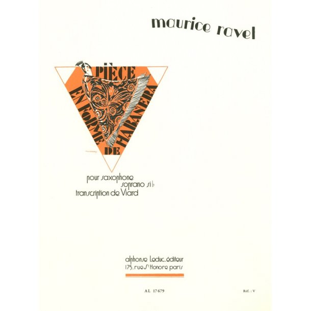 Maurice Ravel: Piece En Forme De Habanera (Soprano Saxophone)