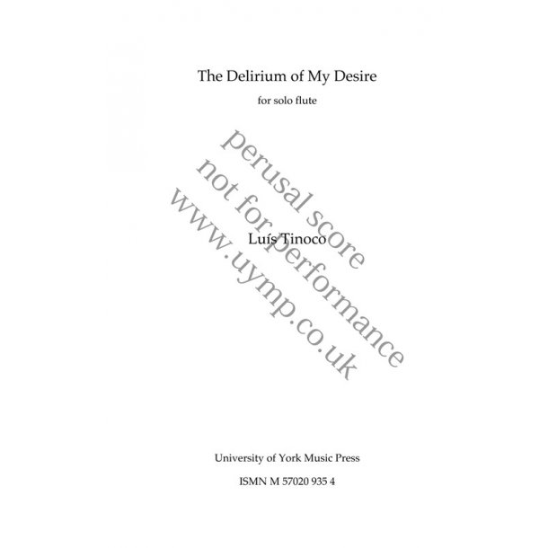 Lu&iacute;s Tinoco: The Delirium of My Desire