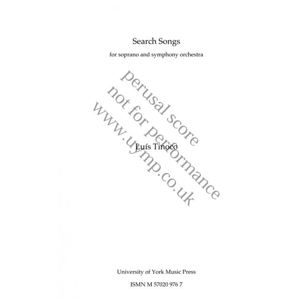 Lu&iacute;s Tinoco: Search Songs