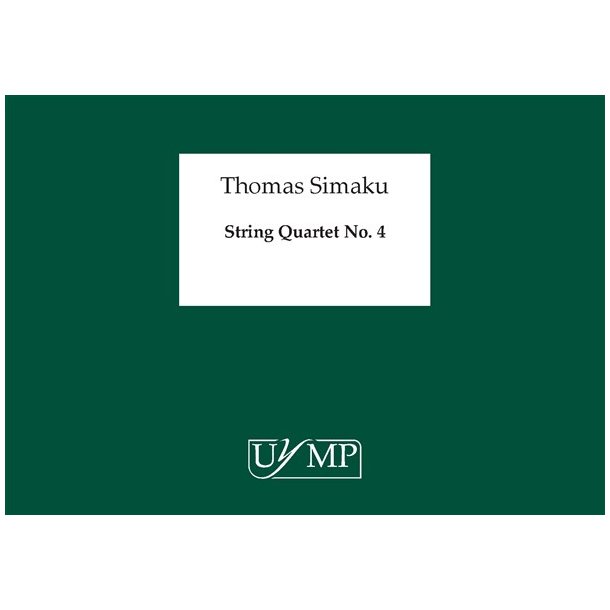 Thomas Simaku: String Quartet No.4 (Score)