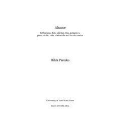 Hilda Paredes: Altazor
