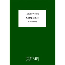 James Weeks: Complainte