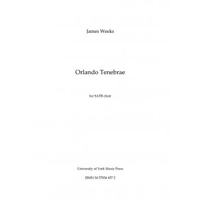 James Weeks: Orlando Tenebrae