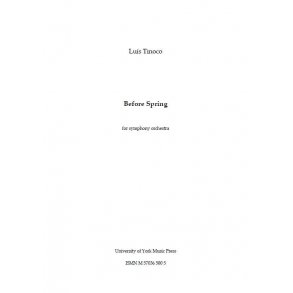 Luís Tinoco: Before Spring (A3 Conductor's Score)