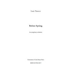 Lus Tinoco: Before Spring (Study Score)