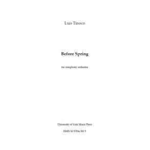 Luís Tinoco: Before Spring (Study Score)