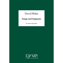 David Blake: Songs And Epigrams (Performing Score)