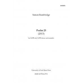 Simon Bainbridge: Psalm 23 (Marimba Part)