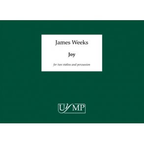 James Weeks: Joy - Study Score (A4 Landscape Bound)
