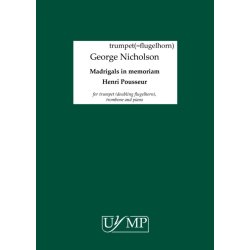 George Nicholson: Madrigals In Memoriam Henri Pousseur (Score And Parts)