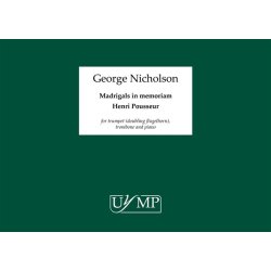 George Nicholson: Madrigals In Memoriam Henri Pousseur (Score Only)