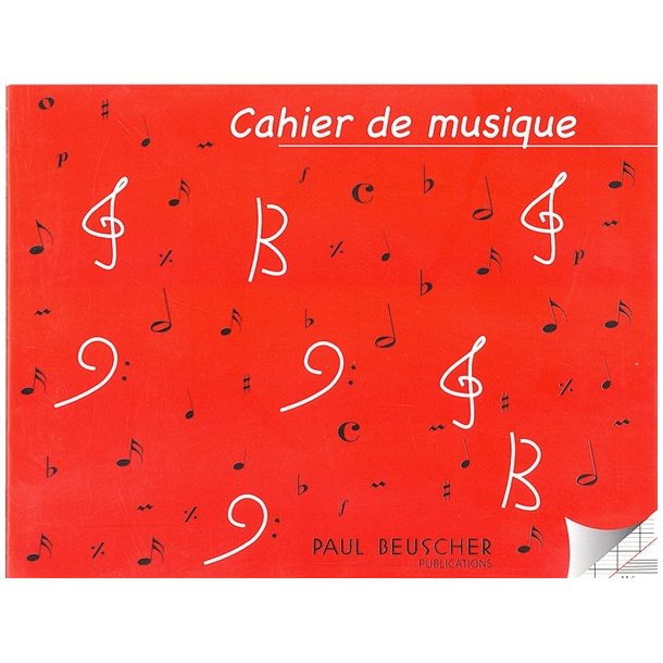 Cahier De Musique 6 Portes Et Pages D'criture Seyes - 16 Pages