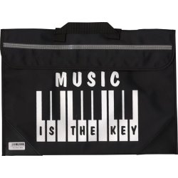 Mapac: Piano/Keyboard Music Bag - Music Is The Key (Black)